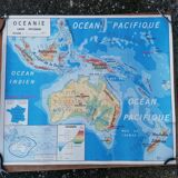 Ancienne carte MDI Amérique du Sud-Océanie.