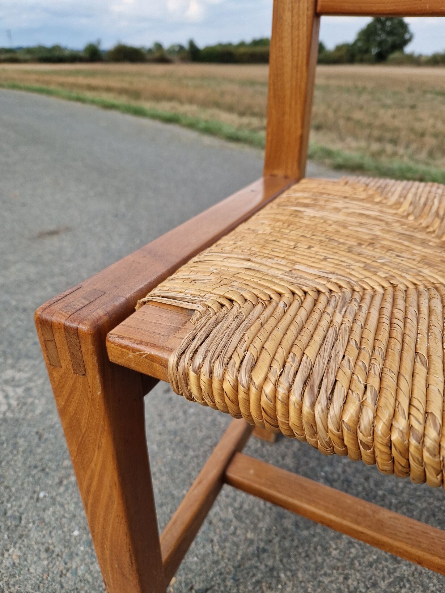 Set of 4 elm chairs from the Regain house.