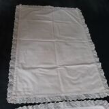 Parure linge ancien lit bébé