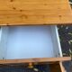 Scandinavian solid wood desk with drawer, 132cm