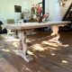 Antique solid wood farmhouse table