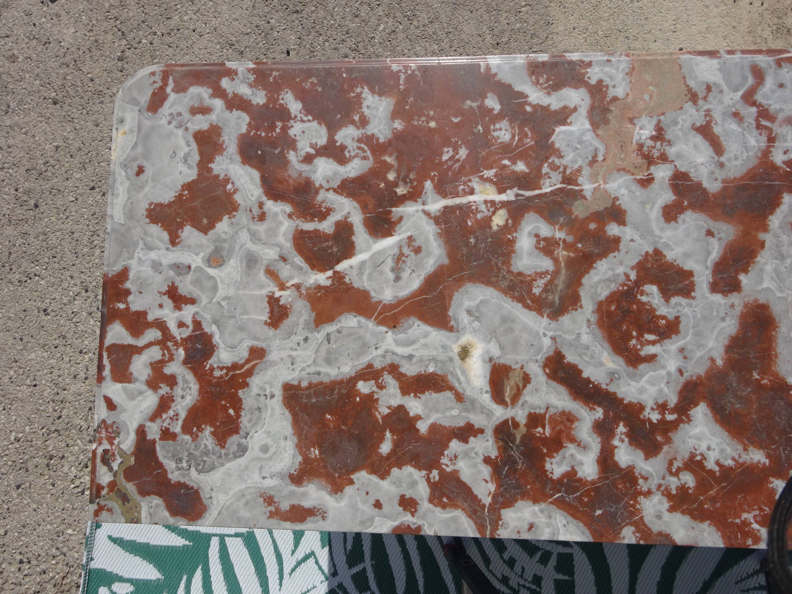 Art Deco buffet in walnut and marble