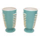 Paire de grands vases Art Déco 1940' Saint-Clément (H 25,5 cm)