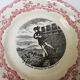 11 old plates hb choisy le roi in earthenware: joan of arc
