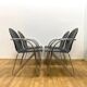 Set of 4 Retro Chairs with Armrests, 1980s, Czechoslovakia