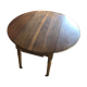 Foldable wooden round table