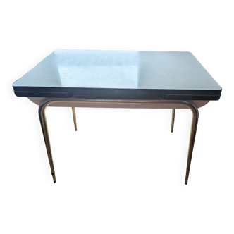 Table formica blanche avec rallonge