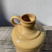 Antique glazed terracotta jug vase