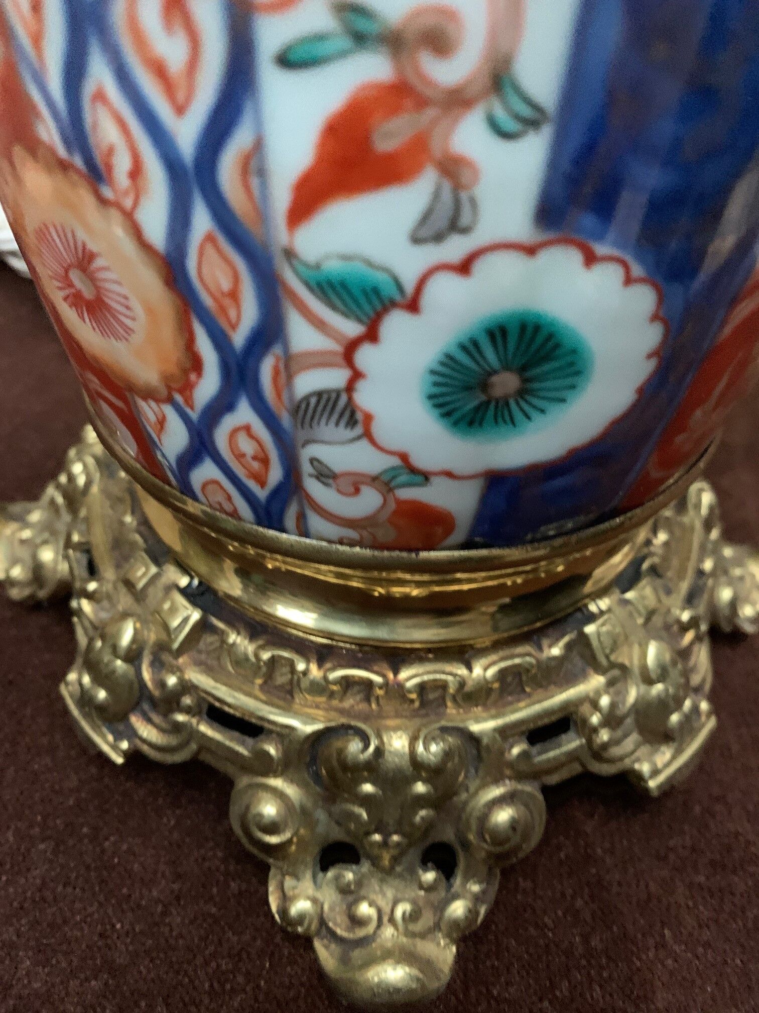 Paire de lampes anciennes Imari.