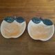 Ensemble de 2 petites coupelles Barbotine forme d'Orange