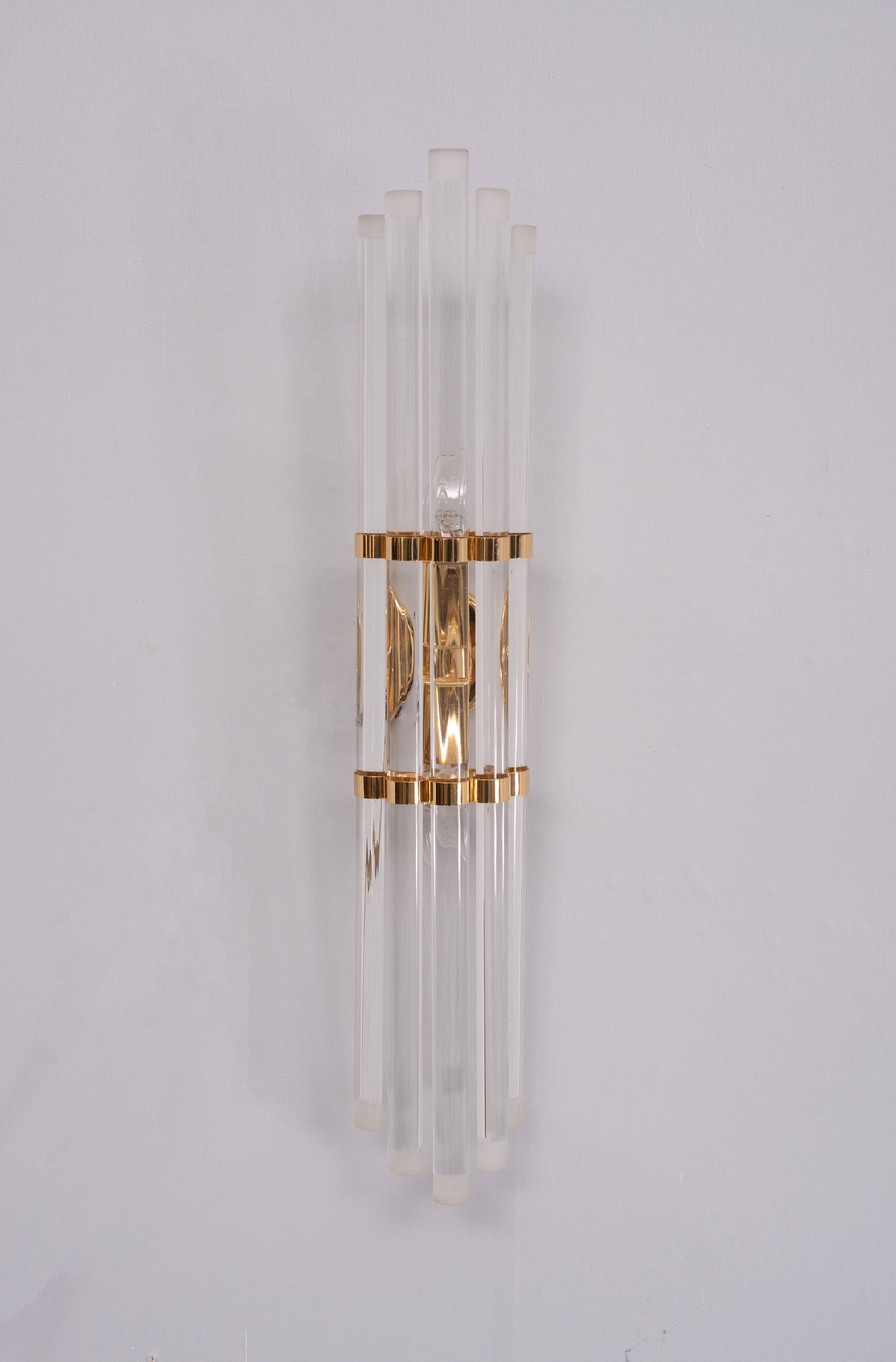 Large Cut Glass Venini Wall lamp 1970s Italy