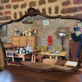 Louis XV style wooden mirror