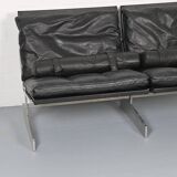 Fabricius & Kastholm Bo-Ex Set BO-562 leather sofa and BO-561 armchair 1960