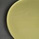 Grand plat en porcelaine jaune estampillé fg val d'or