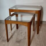 A pair of teak tables, Denmark, 1970s