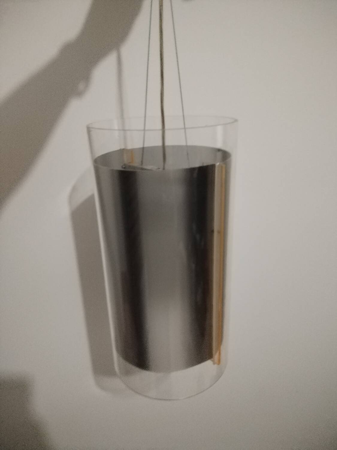 Designer plexiglass pendant light