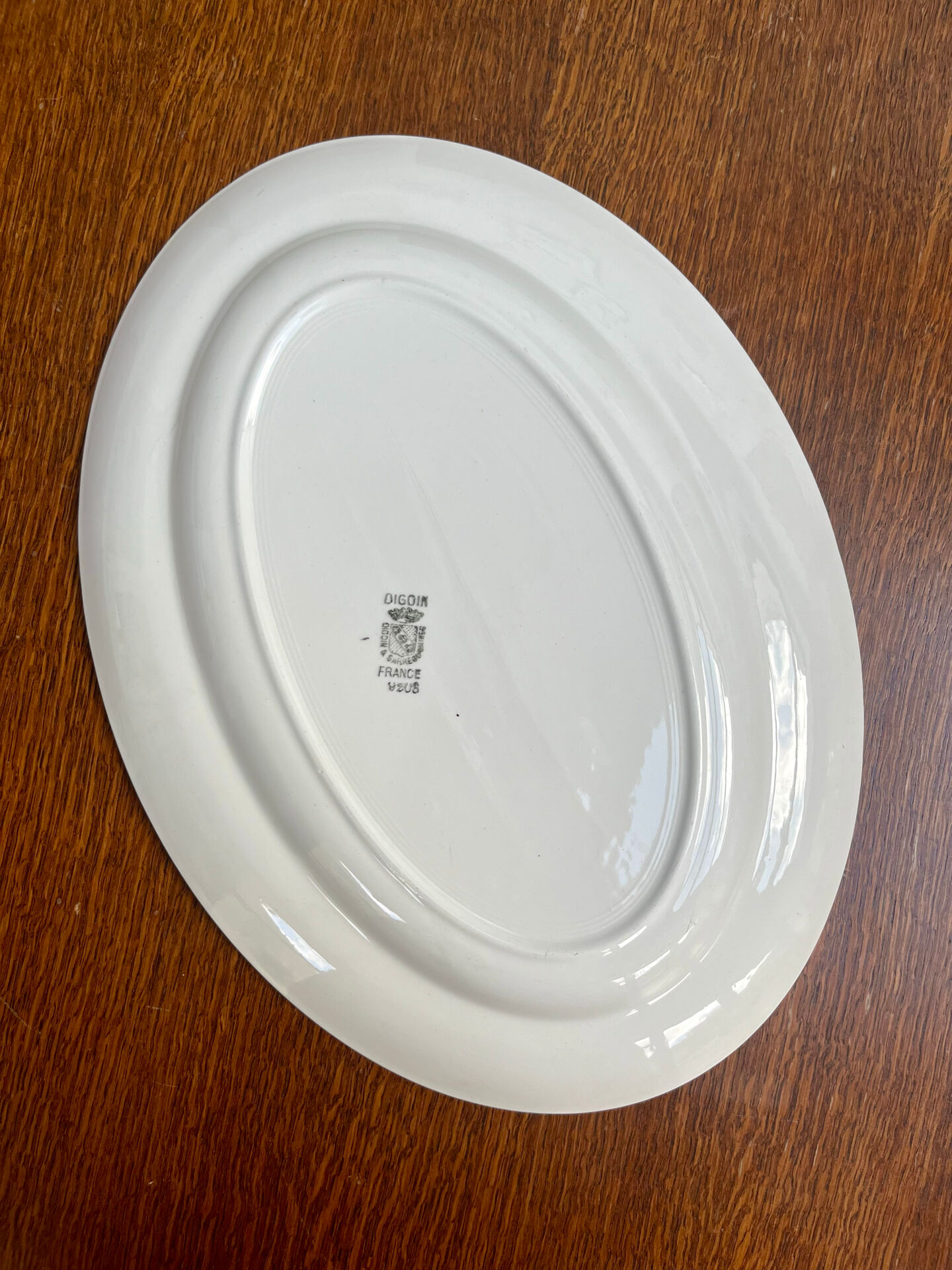 Lot de 2 plats ovales Digoin Sarreguemines en faïence