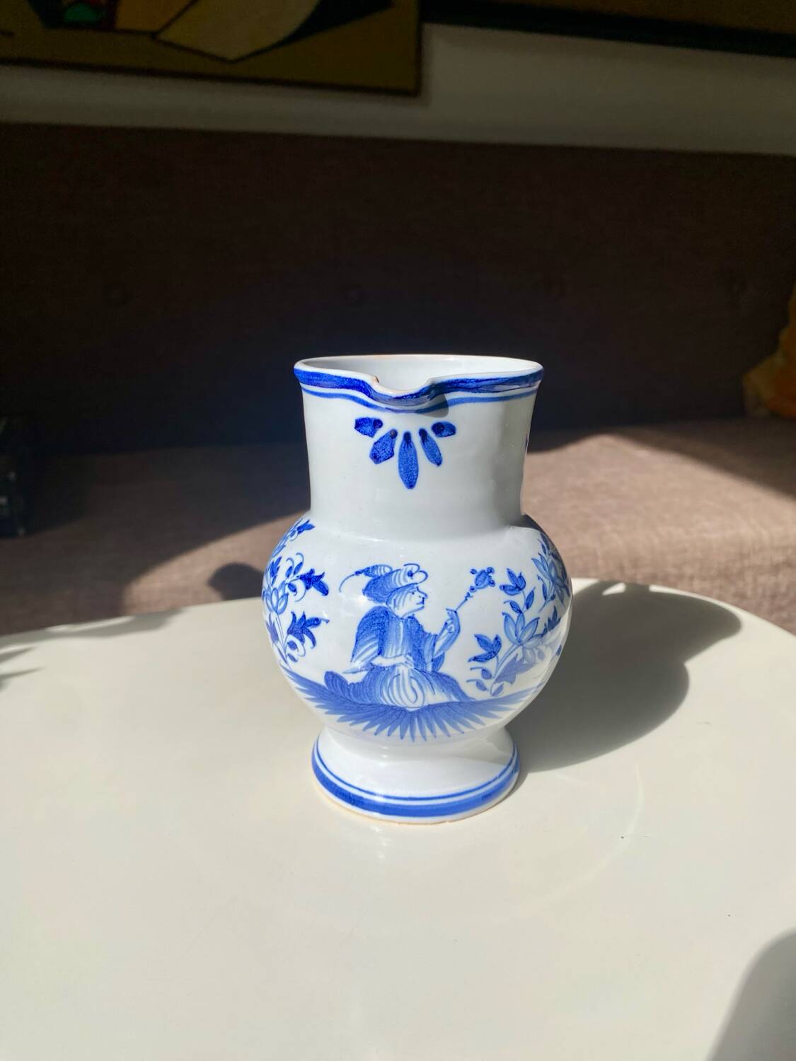Small antique ceramic pitcher