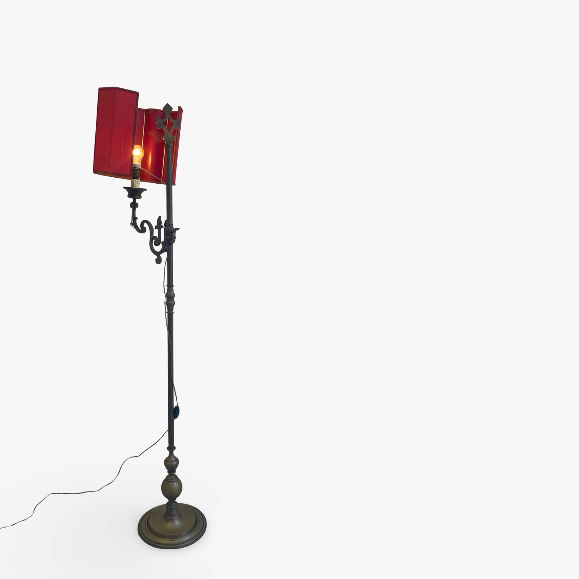 antique Art Nouveau floor lamp