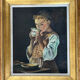 Tableau: Oil on canvas - portrait of a peasant woman