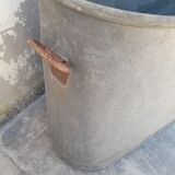 Ancient zinc bathtub 1900 -1m40