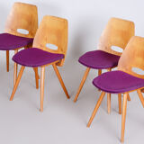 Mid Century Modern Dining chairs, designed by František Jirák for Tatra Nábytok