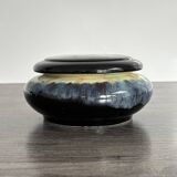 Antique enamelled ceramic box signed alpho