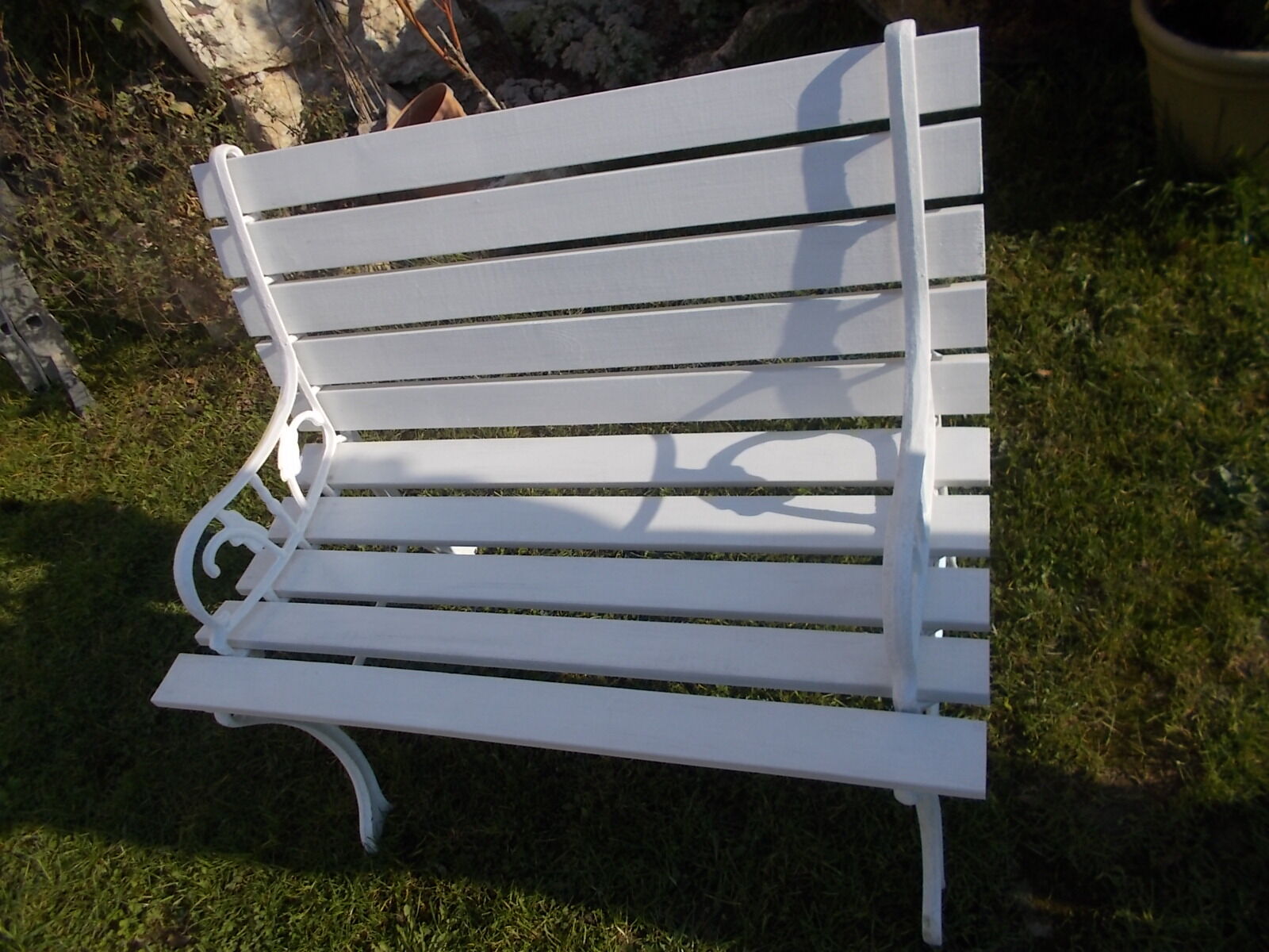 Wrought iron bench