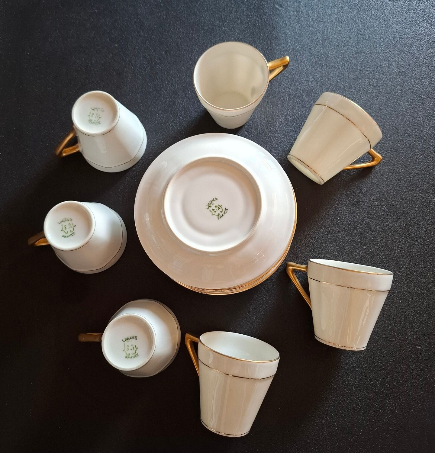 Fine Limoges porcelain coffee service
