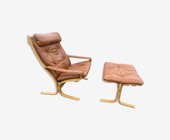 Fauteuil et repose-pied suédois