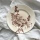 Ironstone dessert plate "Tremières" Salins pottery
