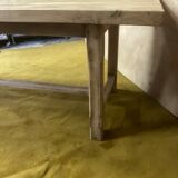 Table de ferme bois brut