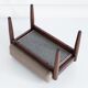 Vintage camel bouclé stool mid-century, Edmund Homa, 1960s