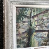 Rare antique double-sided painting – oil landscapes