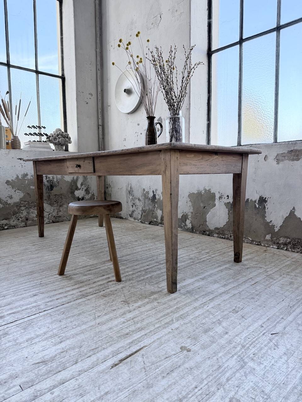 1950 pine farmhouse table 2m