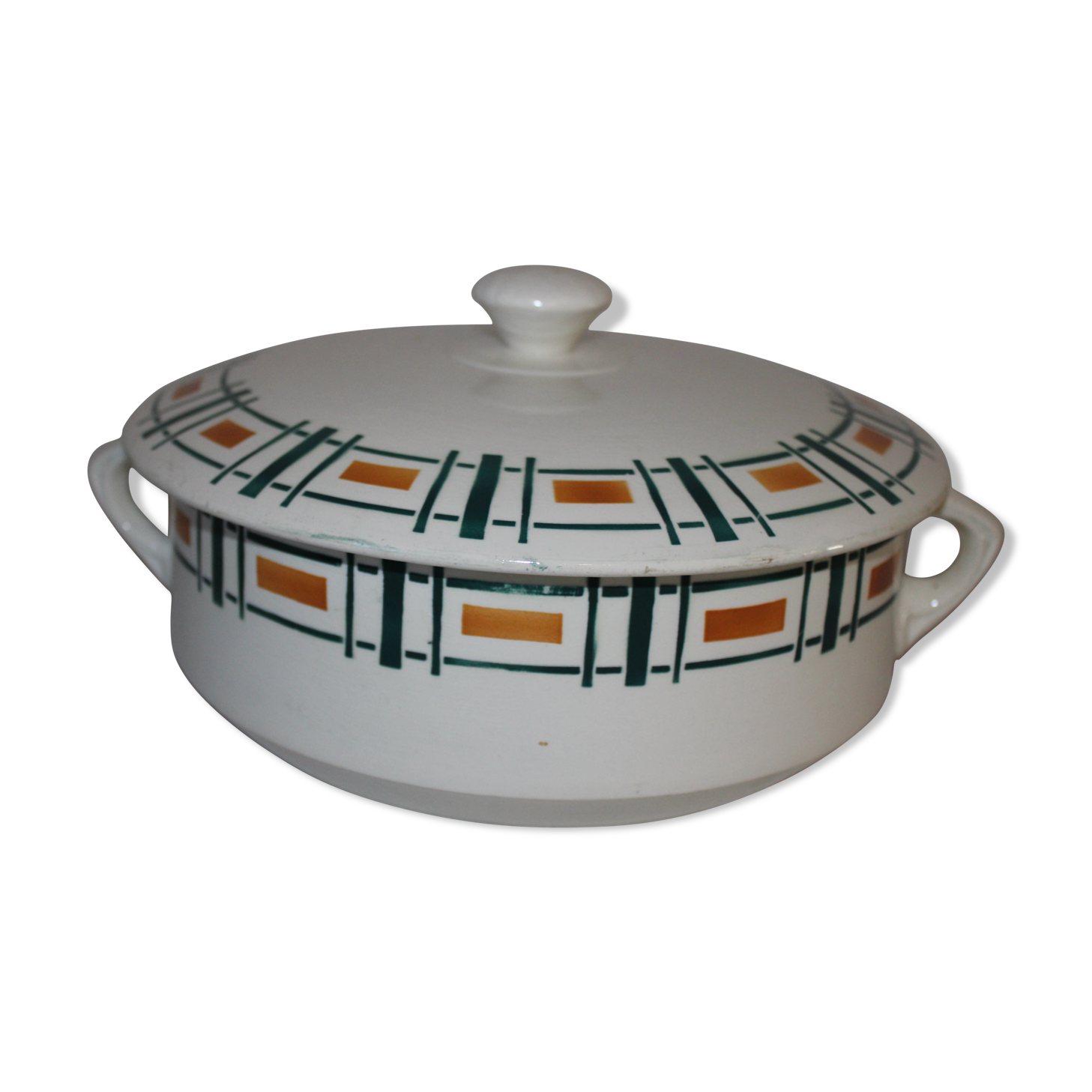 Former soup tureen Badonviller vintage model Quiberon
