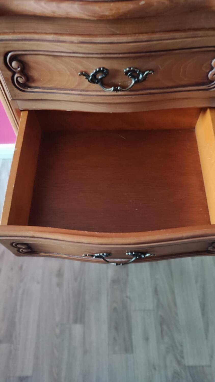 Vintage wooden chest of drawers storage unit