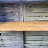 1960s solid oak wall shelf