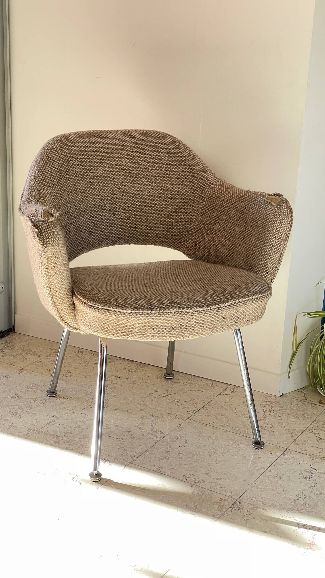 Fauteuil Conférence Eero Saarinen par Knoll années 70