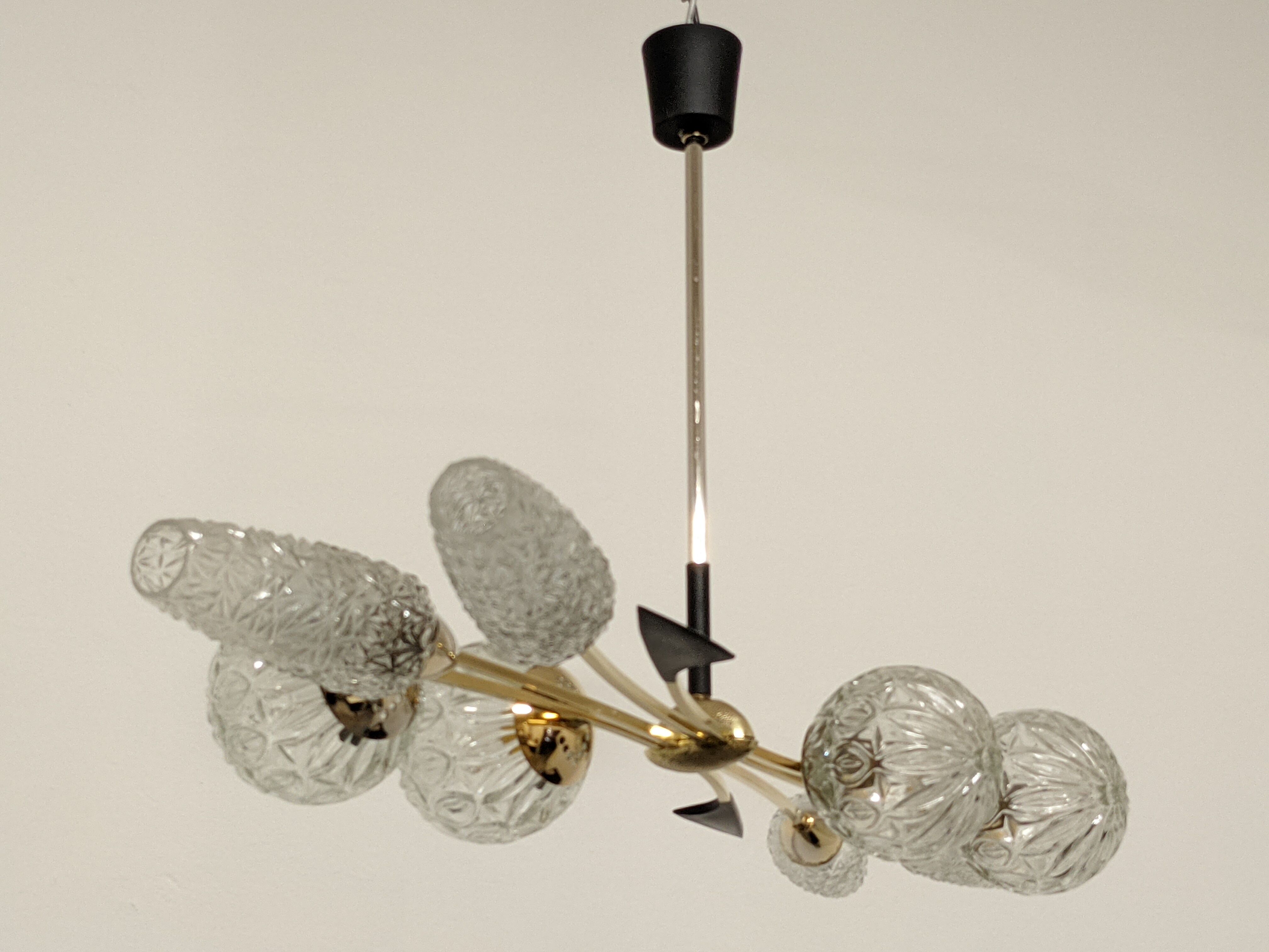 Arlus chandelier with 8 fires of the 50s/60s