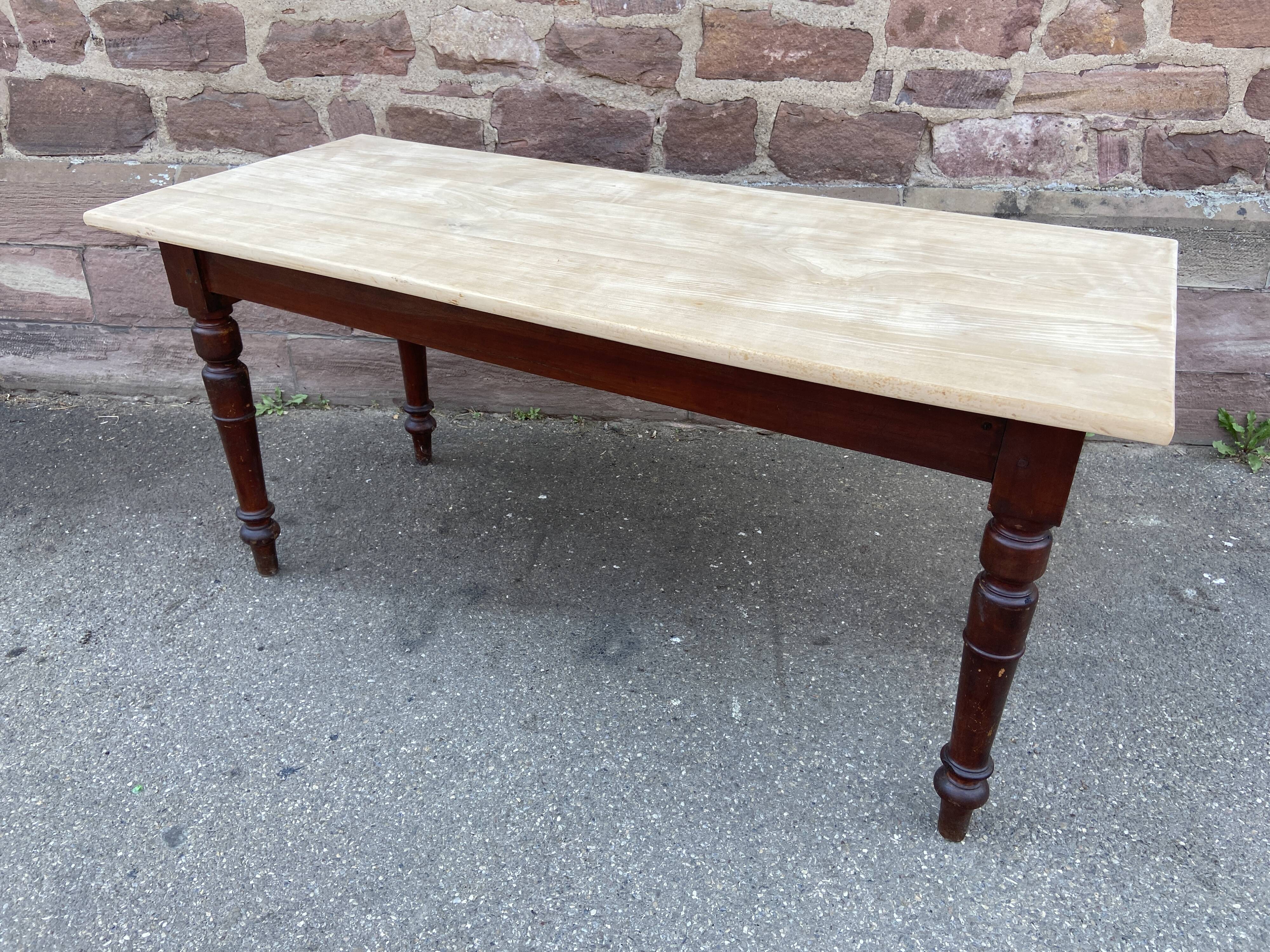 Vintage brasserie table