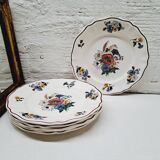 Set of 6 Sarreguemines dessert plates