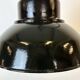 Lampe d'Usine Industrielle en Émail Noir avec Plateau en Fonte, 1960s