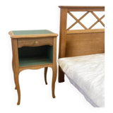 Wooden bedside table