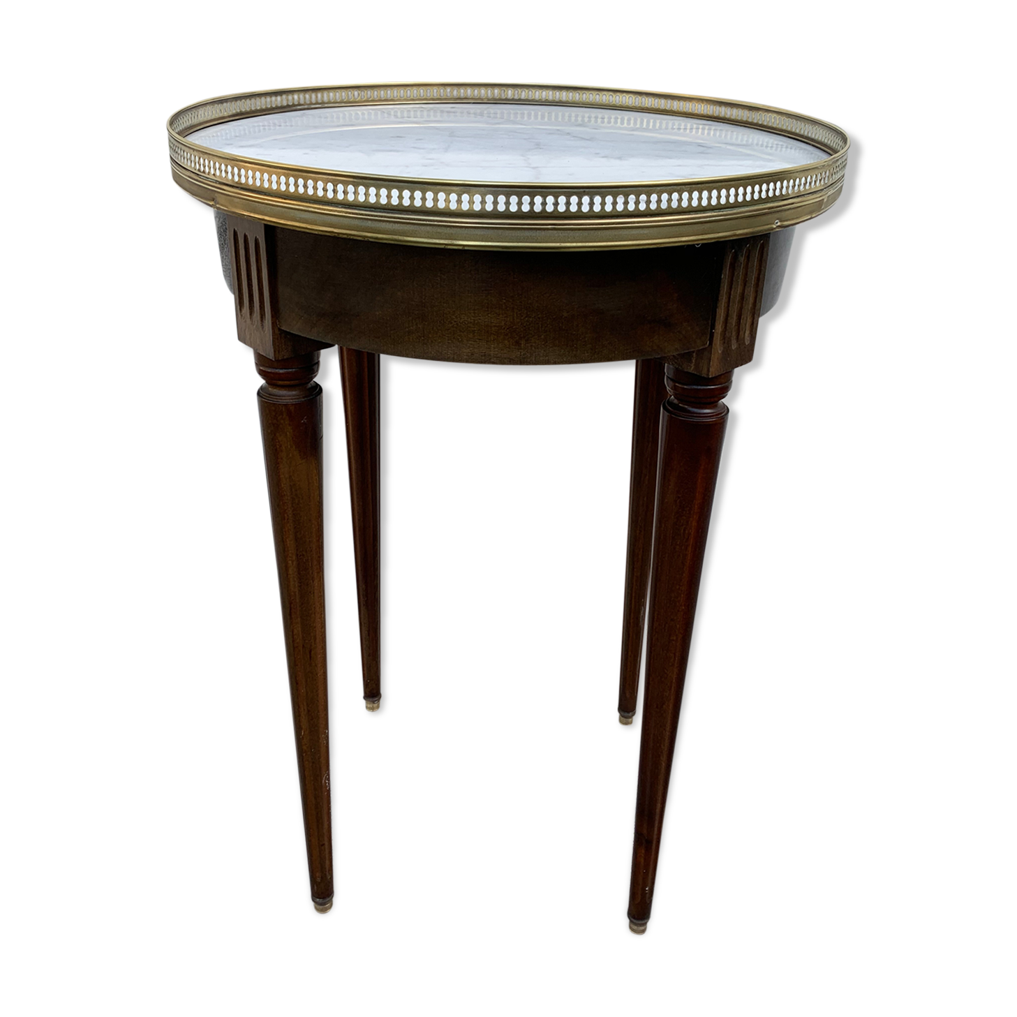 Marble bouillotte table