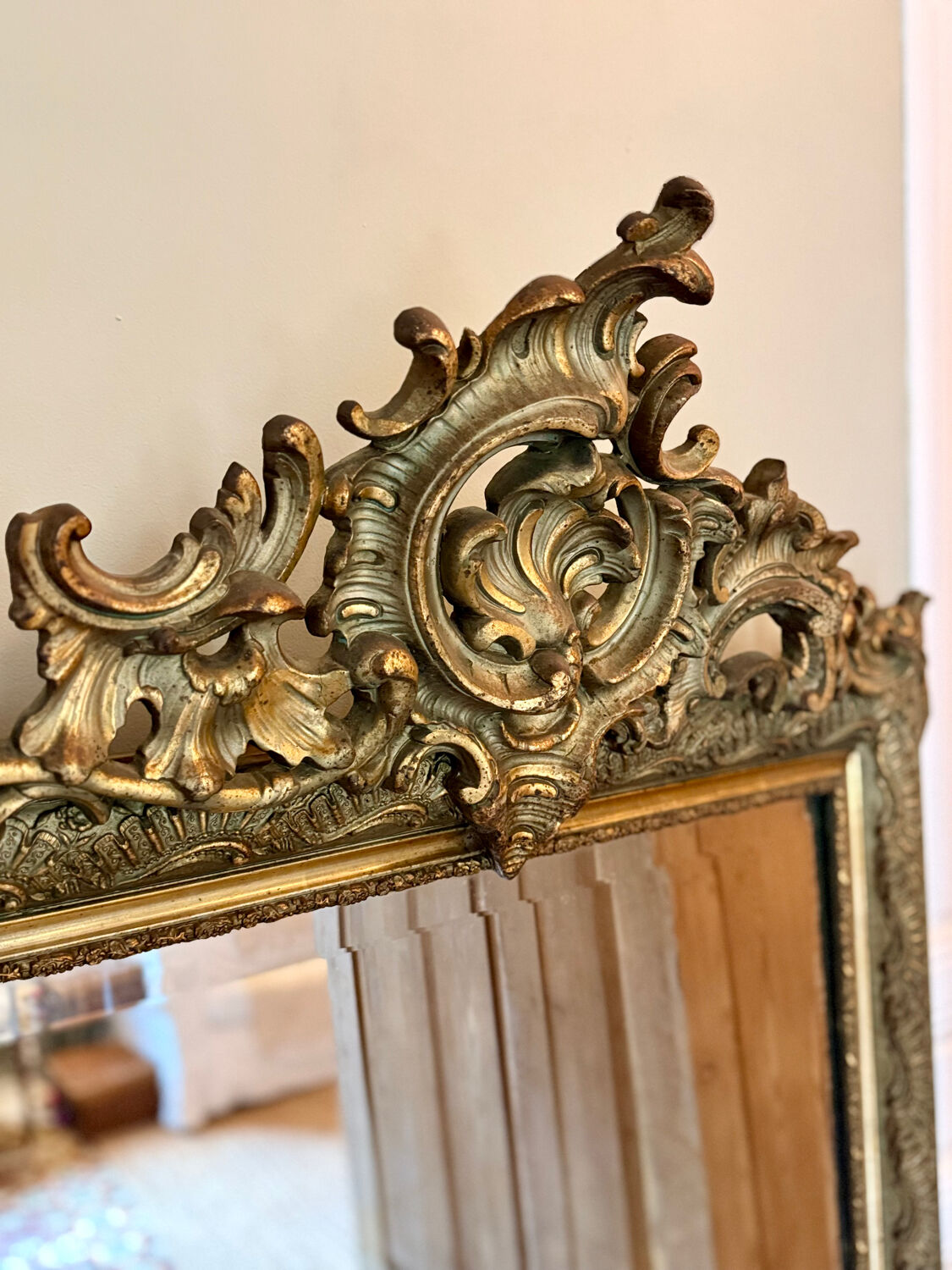 Antique mirror from the Napoleonic era.