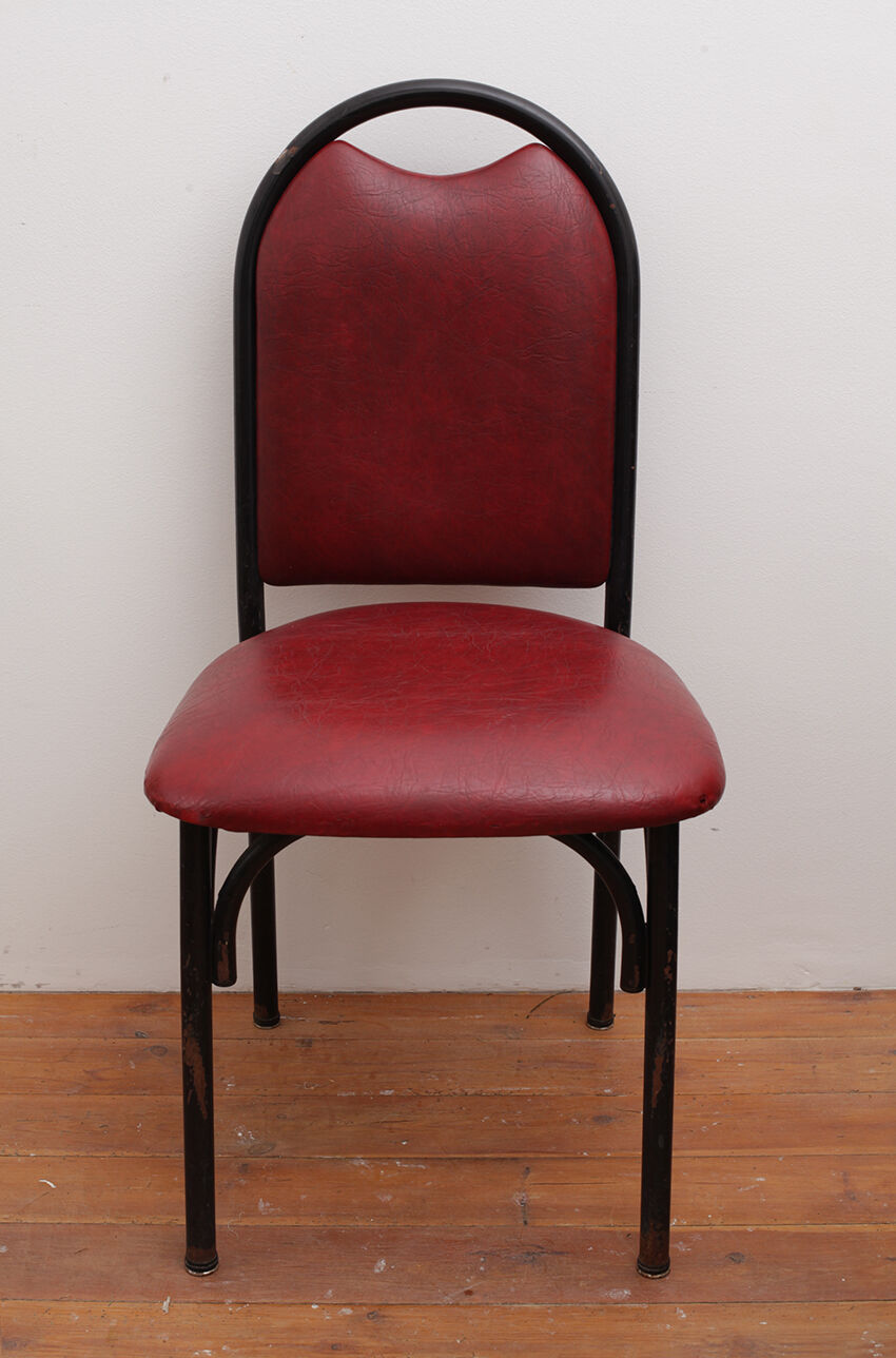 Red vintage bistro chair