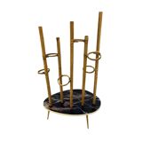 Mid-Century Modern Plant Stand – Europe, 1960s-1970s, Bamboo & Artistic
