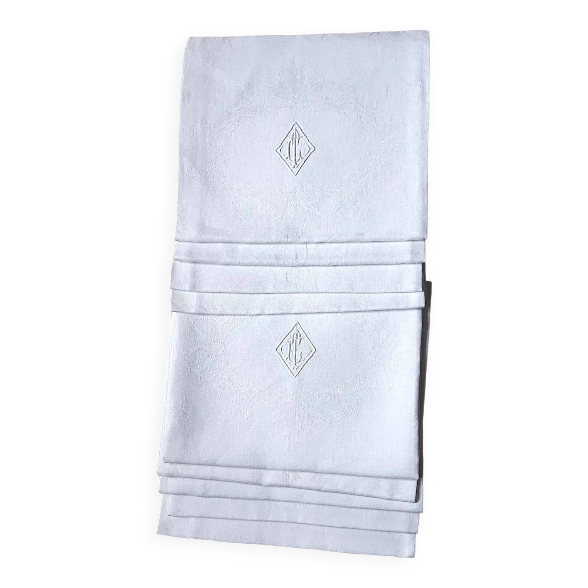 9 19th monogrammed 19th century party napkins