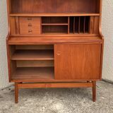 Danish library and its teak secretary 1960 by Johannes Sorth
